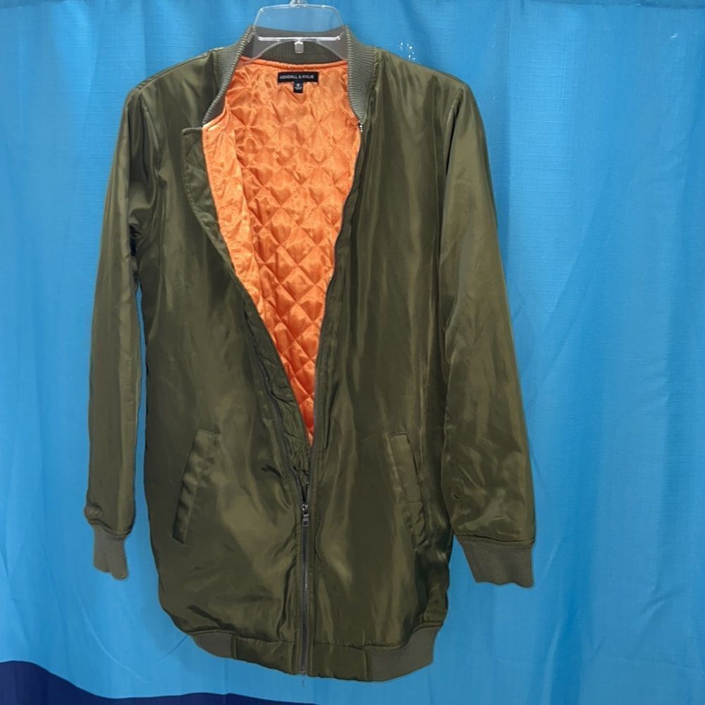 Kendall&Kylie bomber jacket green orange